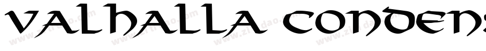 Valhalla Condensed Italic字体转换